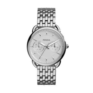 Fossil Women's Silver Stainless Steel Bracelet Watch with Multi-Function Dial